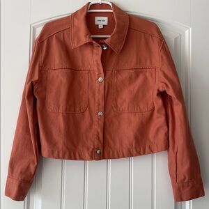 Nine West Women's Terracotta Jean Denim Jacket Medium